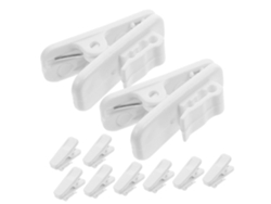10 Piezas De Clips Blancos Para Organizar Cables De Auriculares: Prácticos Y