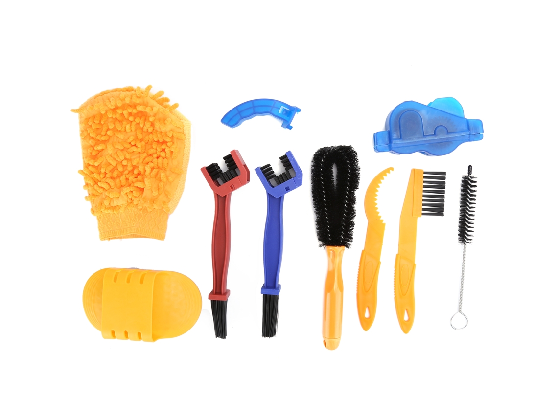 Kit de limpieza Baok-Bike de 9 piezas: limpiador de cadena, cepillos y herramientas para el mantenimiento de bicicletas.
