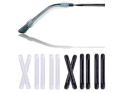 Ganchos antideslizantes para gafas, 6 pares de protectores de silicona suave para las patillas, protectores elásticos para las orejas, estuche para gafas GOKOCO.