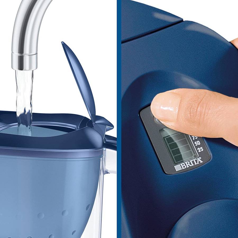 Brita Marella Azul jarrafiltro 2 maxtr de agua capacidad 2.4 1.4 filtrante azul+2 2.4l1028170 2.4l 1028170 24