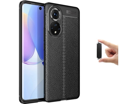 Funda + Soporte Magnético Huawei Nova 9 Rugged Leather Negro