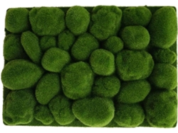 Musgo Artificial Decorativo Ligero Y De Un Verde Vibrante, En Algodón Perlado, Para Mini Coronas De Flores.
