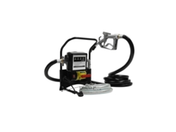 Bomba de aceite eléctrica con dosificador, autocebante, dispensador de diésel portátil, 220 V, negra, UE