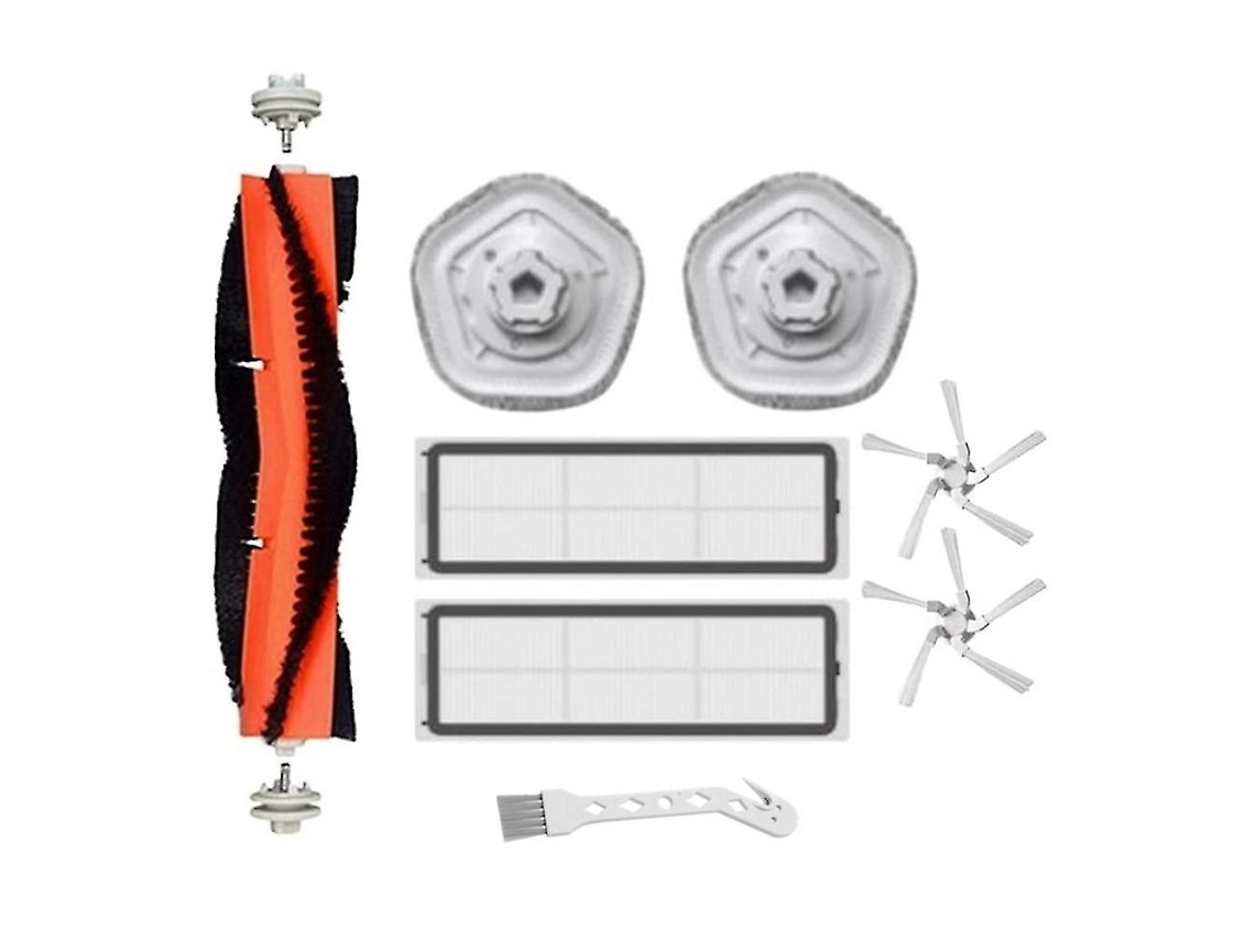 Kit de piezas compatible con Xiaomi Dreame W10: cepillo lateral principal, paño de fregona y filtro HEPA.