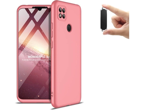 Funda y Soporte Xiaomi Redmi 9C PHONESHIELD Slim Armor 360º Rosa
