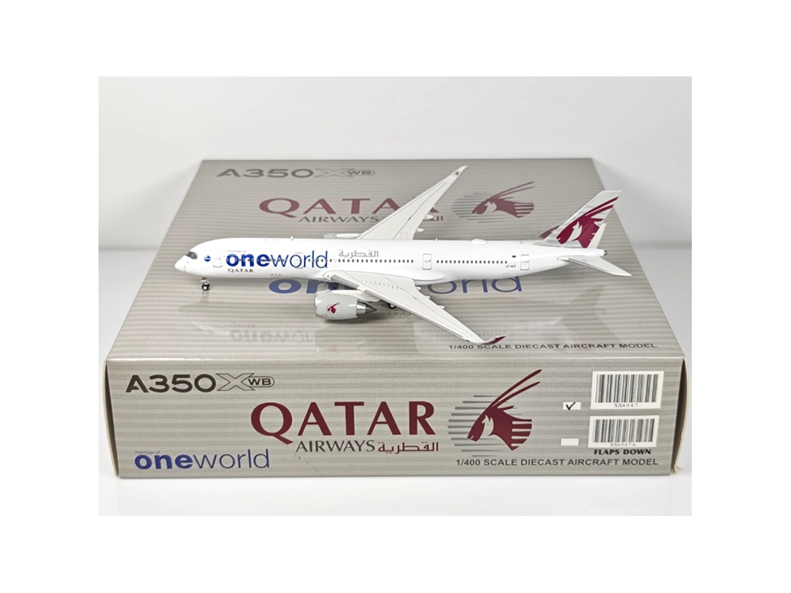 Maqueta en fundición de aleación Qatar Airways A350 900 A7 alz Escala 1/400 MDUG