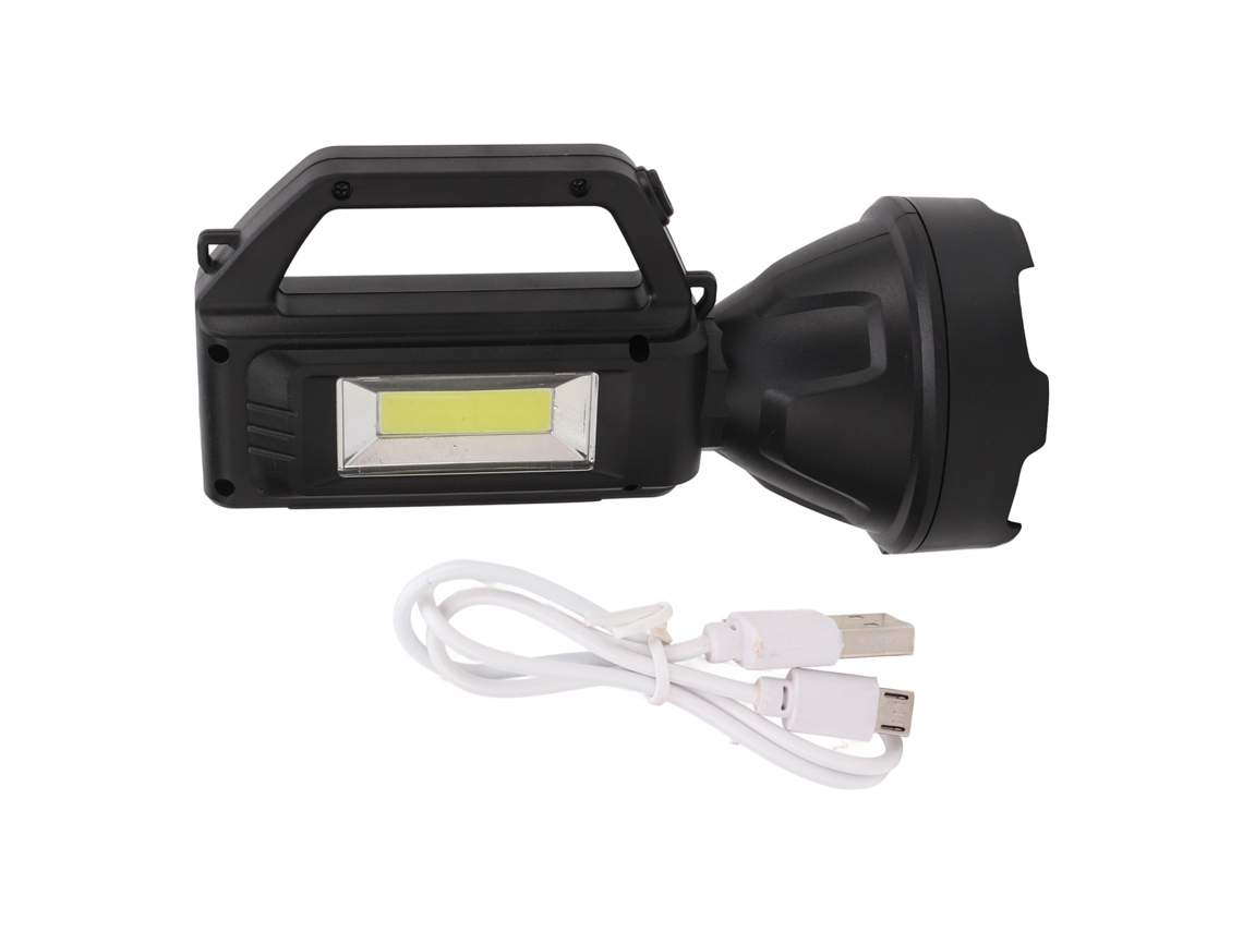 Linterna Portátil Recargable Usb, Potente Linterna De Búsqueda Impermeable Con Mango Para Camping Y Senderismo