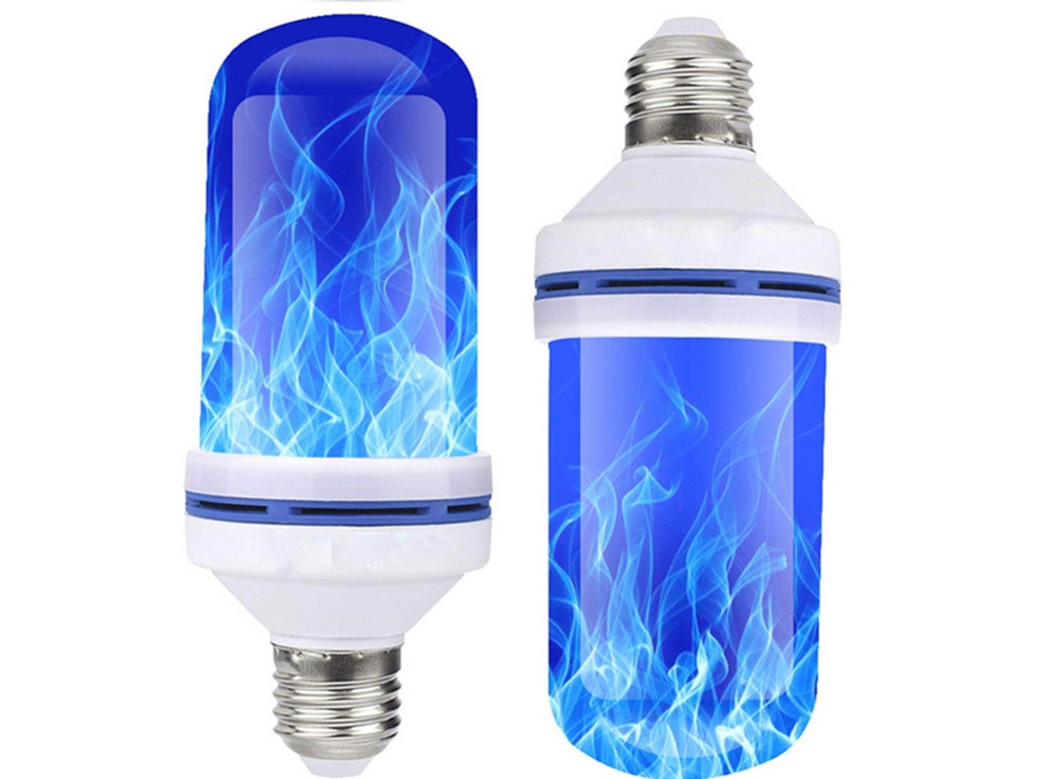 Bombilla LED 2026 con efecto de llama invertida para decorar festivales, hoteles, bares y fiestas.