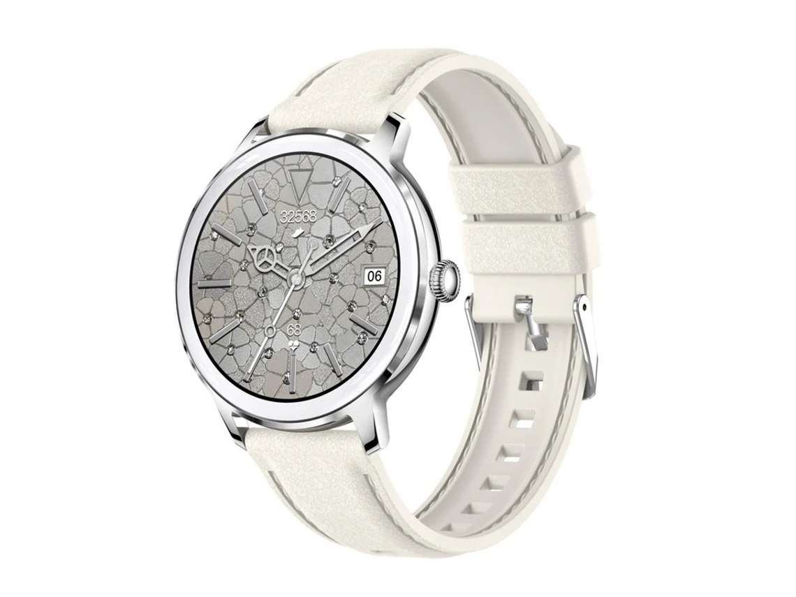 Reloj inteligente resistente al agua IP67, pantalla grande AMOLED 1.32. Varios modos de ejercicio de Yizhood (blanco)