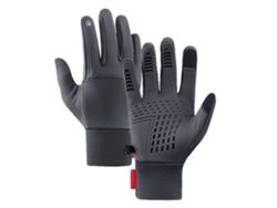 Guantes térmicos de invierno para hombre y mujer, guantes calefactables con protección contra el agua y resbalones, compatibles con pantallas táctiles, para senderismo.