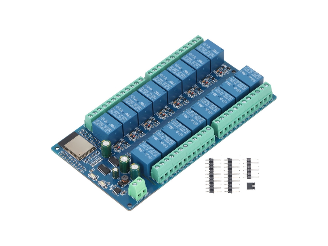 2026velora-módulo De Relé De 16 Canales Para Esp32-wroom Placa De Desarrollo Para Hogar Inteligente Dc5-12v