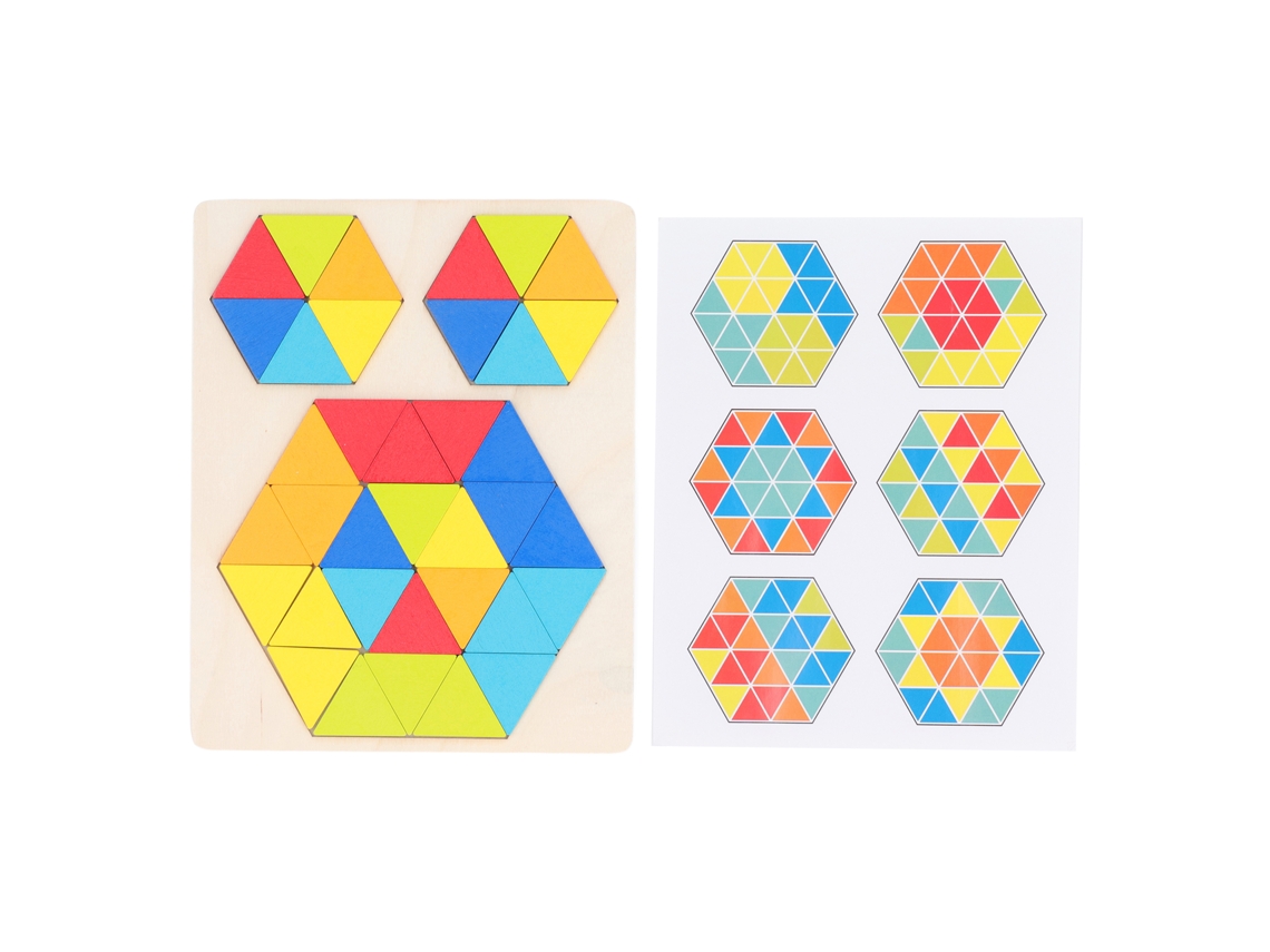 2026-puzzles Hexagonales De Madera Para Niños: Bloques De Formas Geométricas Para Educación Y Coordinación Ojo-mano