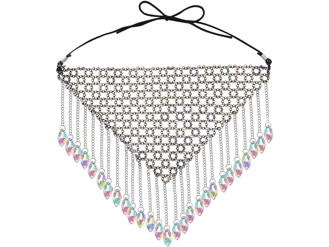 Joyas de cristal SFUSHOS con diamantes de imitación para fiestas y Halloween.