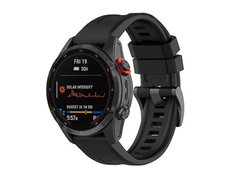 Correa para reloj Garmin Fenix 7x de silicona de liberación rápida, color negro VENISYMLIS