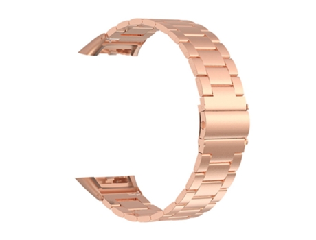 Correa de acero inoxidable 3 cuentas para Huawei Honor 6/Band 6 - oro rosa
