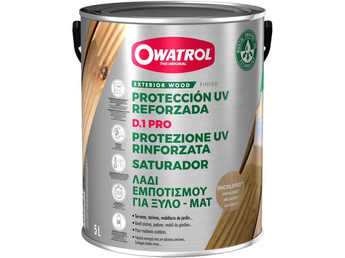 Aceite de saturación de miel de madera exótica D1 Pro 5 litros
