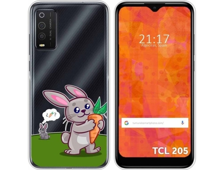 Carcasa TCL 205 TUMUNDOSMARTPHONE Conejo Multicolor