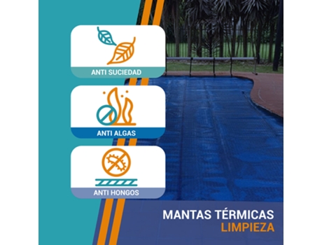 Manta térmica piscina AcuaBubble FORTE 800 micras 2.50 x 2.50 m PISCIHOGAR