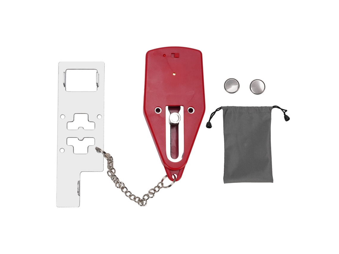 Cerradura Portátil Con Alarma De 130 Db Para Seguridad En Hoteles, Apartamentos Y Viajes.