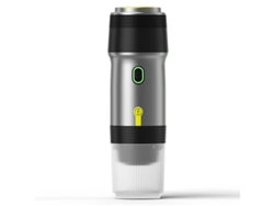 Mini cafetera eléctrica semi-inalámbrica 3 en 1 para coche, hogar y viajes, color plateado Yizhood