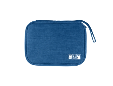 Almacenamiento para accesorios: cable, cargador, USB, tarjeta de memoria, azul AVIZAR