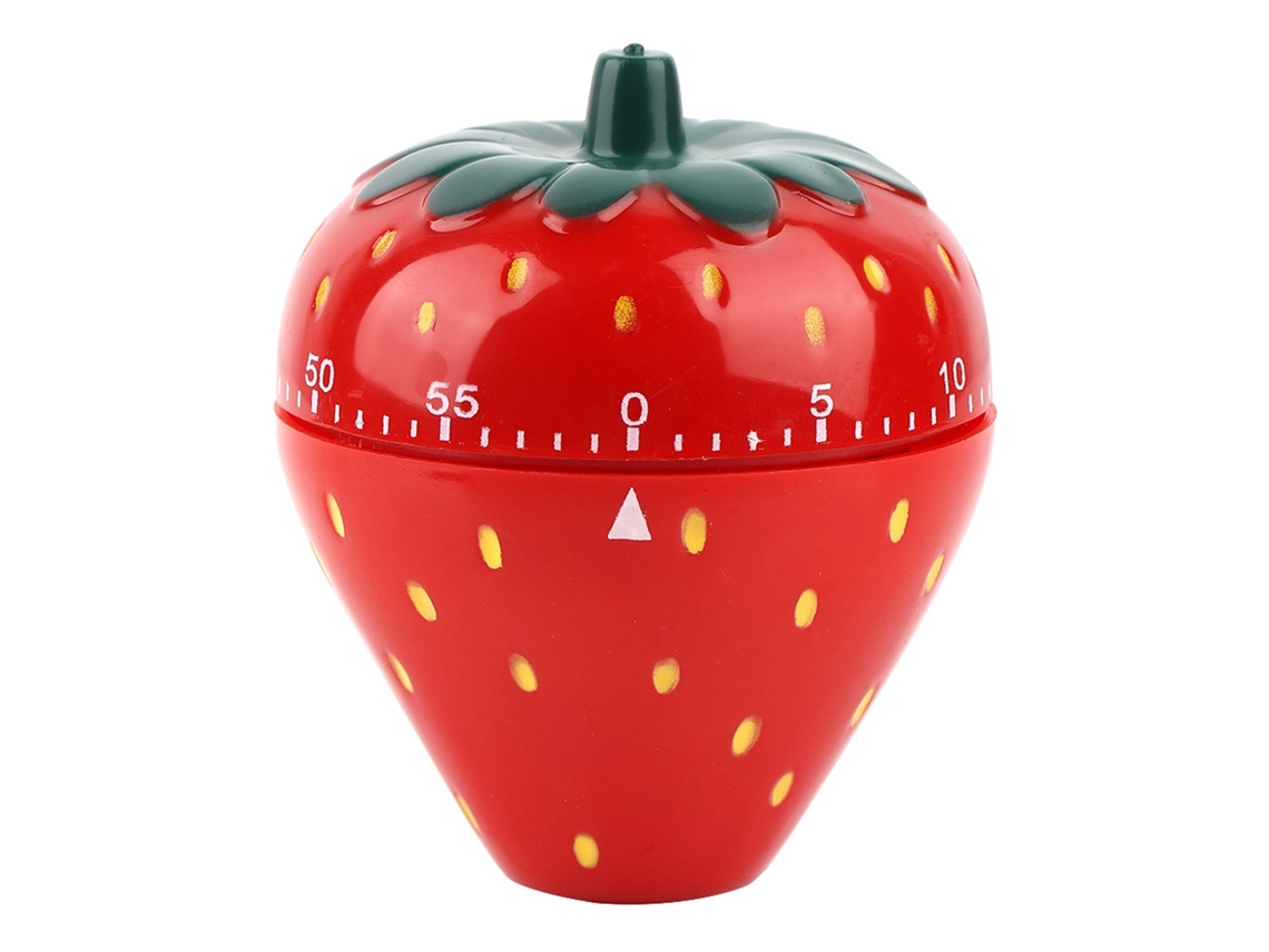 Temporizador Mecánico De Cocina De 60 Minutos Para Moldes De Fresa (no Requiere Pilas) Con Alarma Sonora.