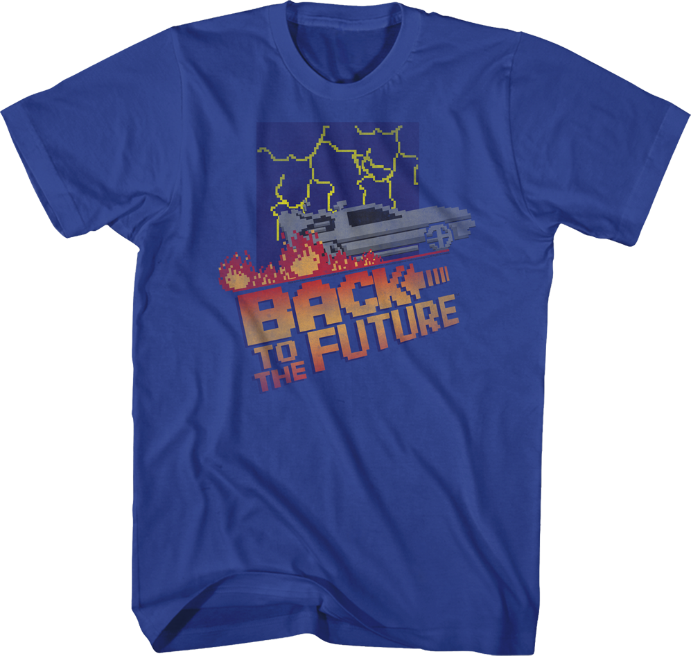 Camiseta Unisexo DEEPSTONE Pixel Back To The Future Real (XL)