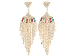 Elegantes Pendientes Colgantes De Aleación Con Borla Para Un Toque De Moda Y Personalidad.