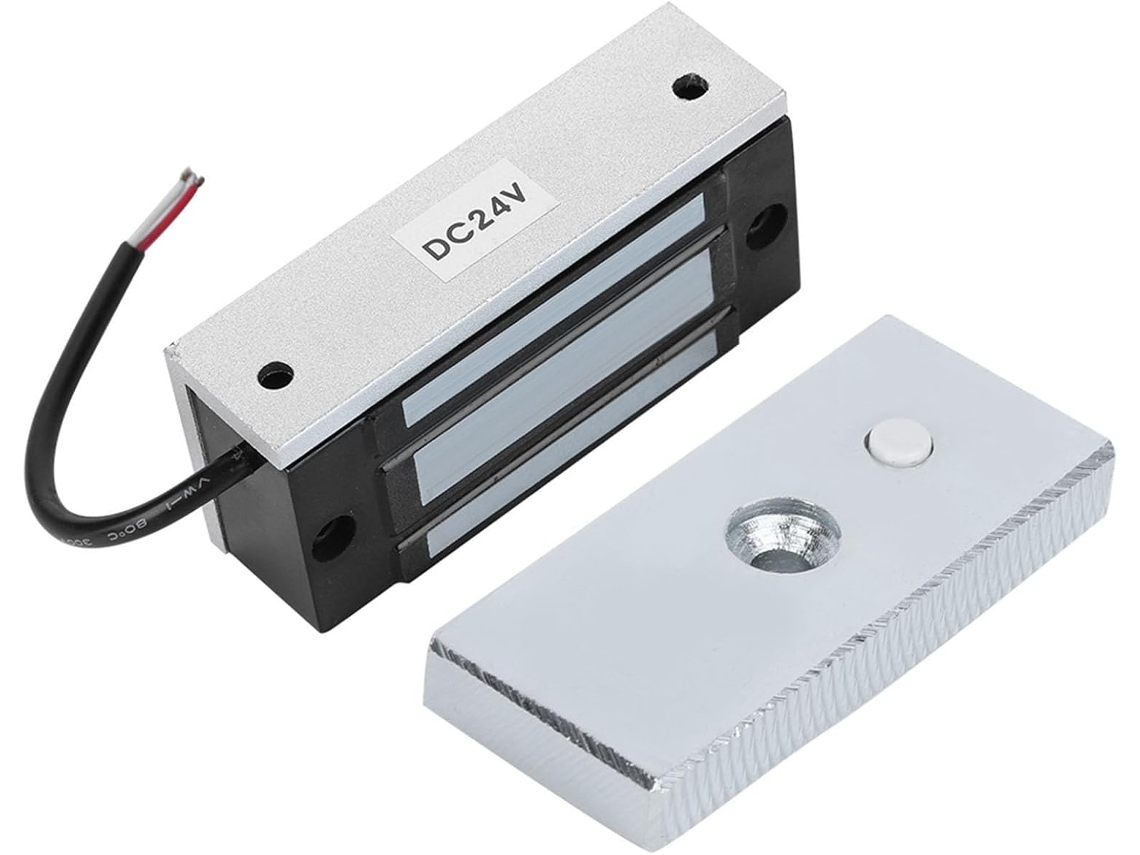 Cerrojo Electromagnético Dc24v De Puerta Magnético Eléctrico Con Alimentación Encendida Tensión 60kg Aleación Aluminio