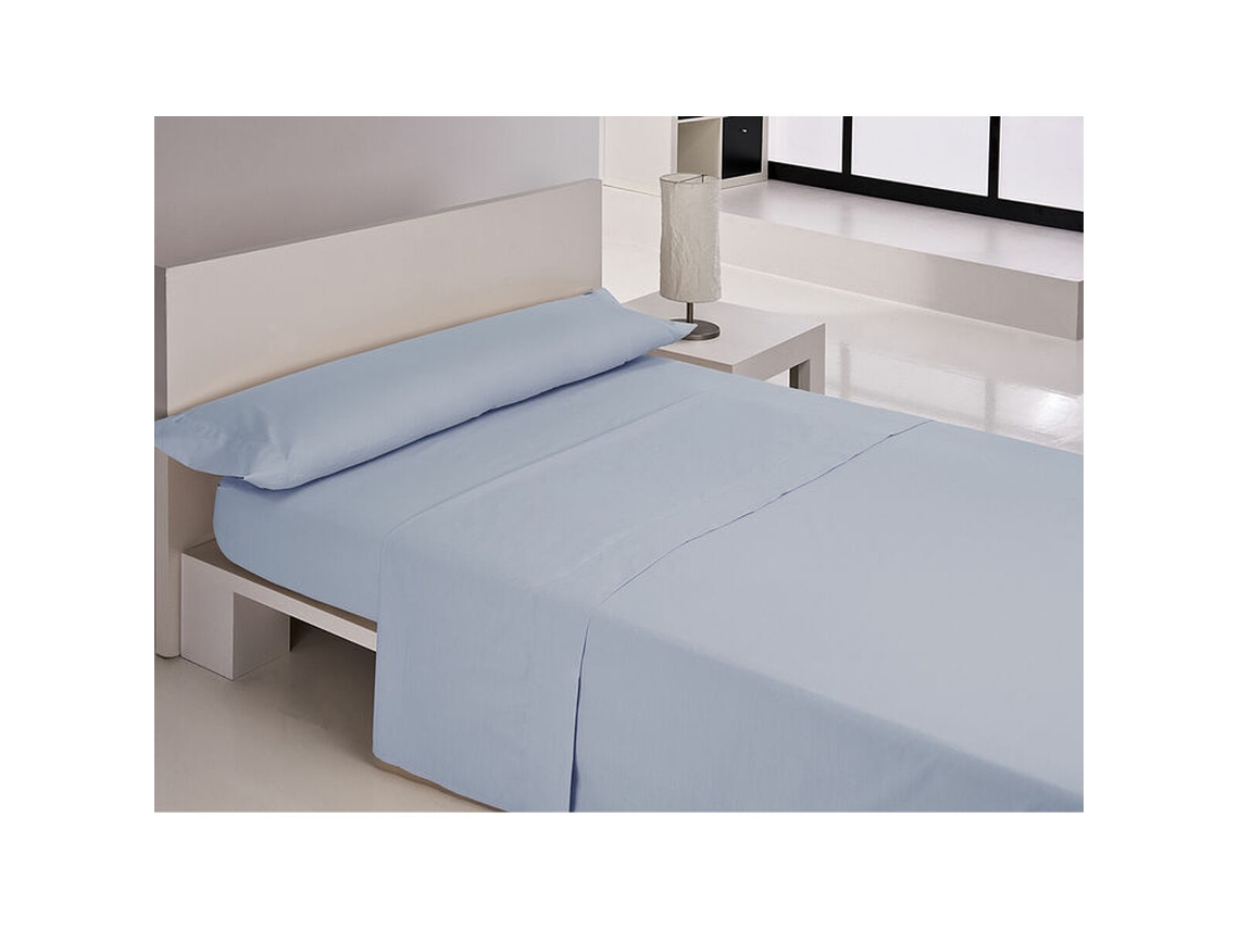 Conjunto De Sábana Carla Rubini Denver Cama Poliéster Azul (105x195)