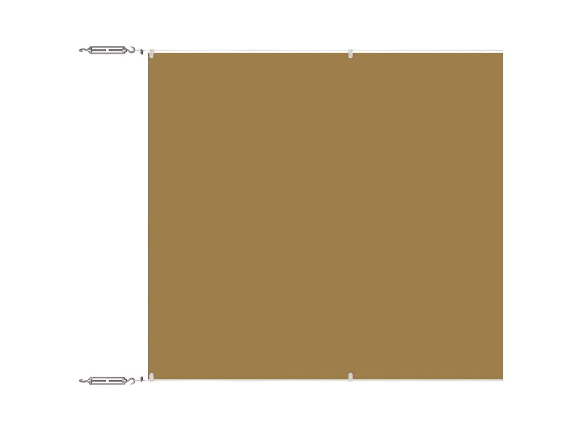 Maison Exclusive - Toldo Vertical Beige 60x600 Cm Tela Oxford