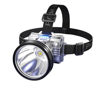 Linterna frontal recargable súper brillante de alta potencia, linterna frontal impermeable, 3 modos para acampar al aire libre, senderismo, correr,...
