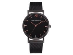 Reloj De Mujer Casual De Moda Empresarial Lvpai Con Correa De Silicona (negro+oro Negro)