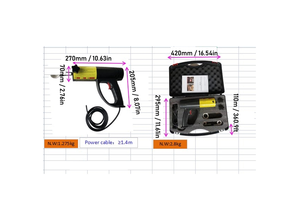 Kit de calentador de inducción magnética de 1500 W, herramienta sin llama para extraer pernos y tuercas ferrosas con 6 bobinas (enchufe UE 220 V 8 A)