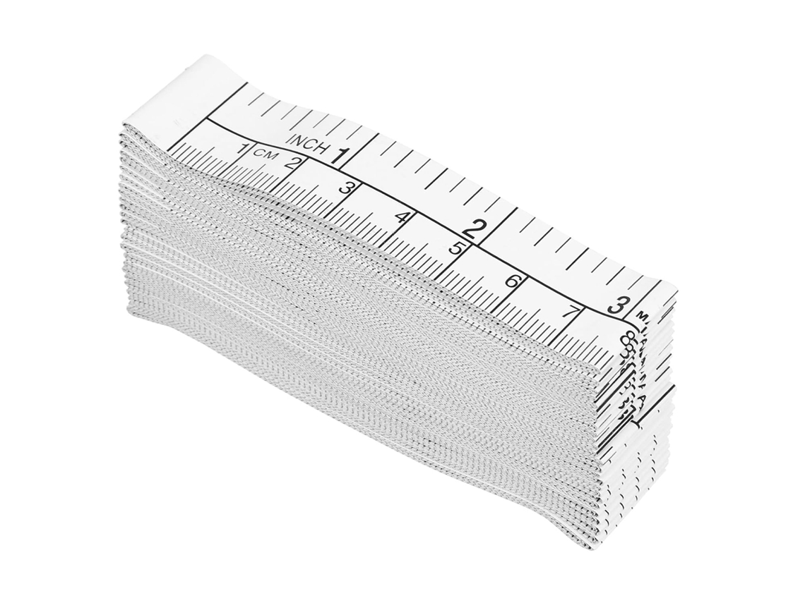 Cinta Métrica De Papel Desechable, Fácil De Escribir Y Resistente A La Decoloración, 1 Metro, Graduada.