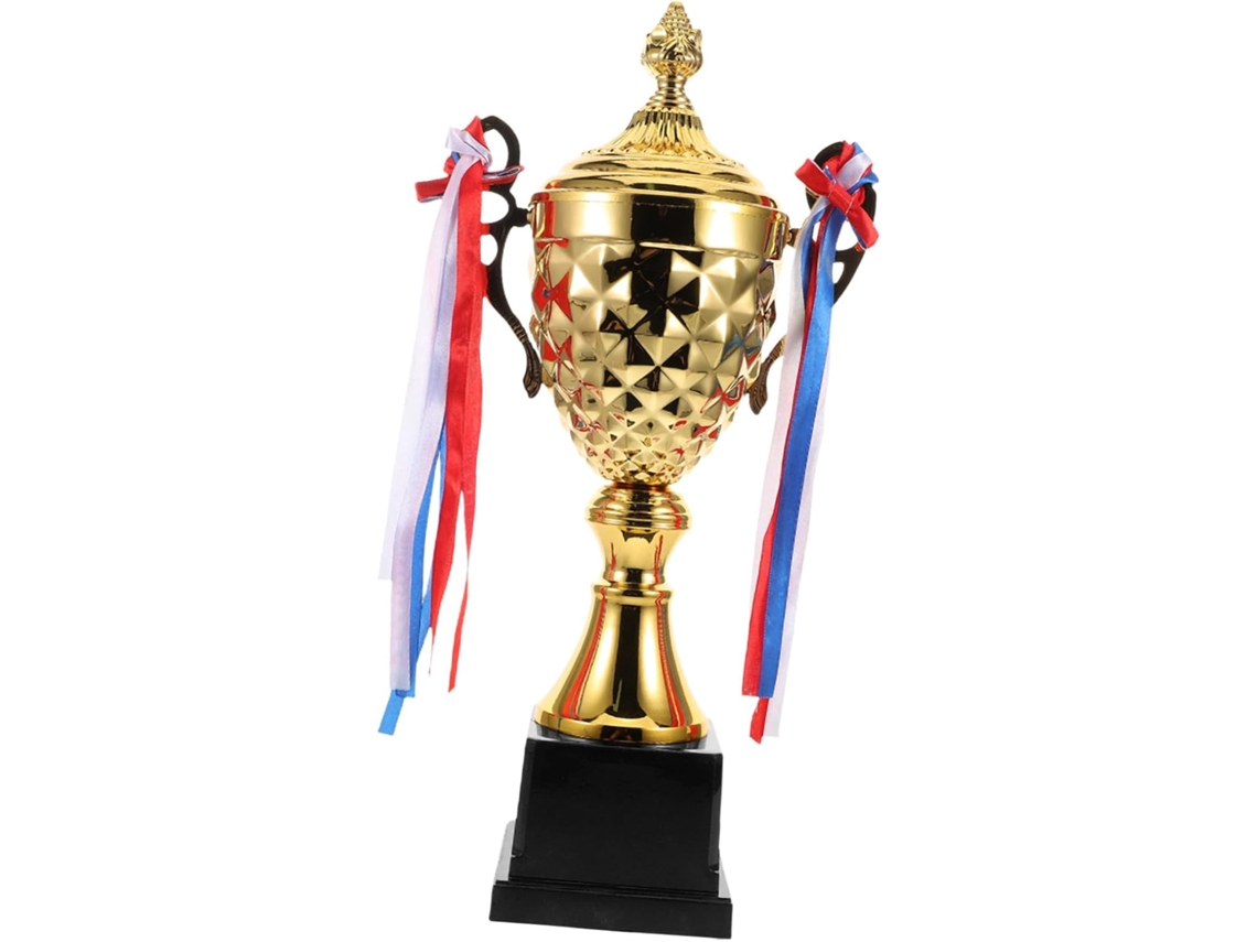 Trofeo Deportivo Grande De Metal Dorado De Tamaño Fácil De Usar.