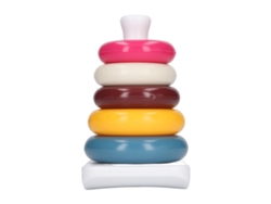 Dan26-juguete De Apilar Anillos Colorido Portátil De Plástico Educativo Para Bebés Y Niños Pequeños