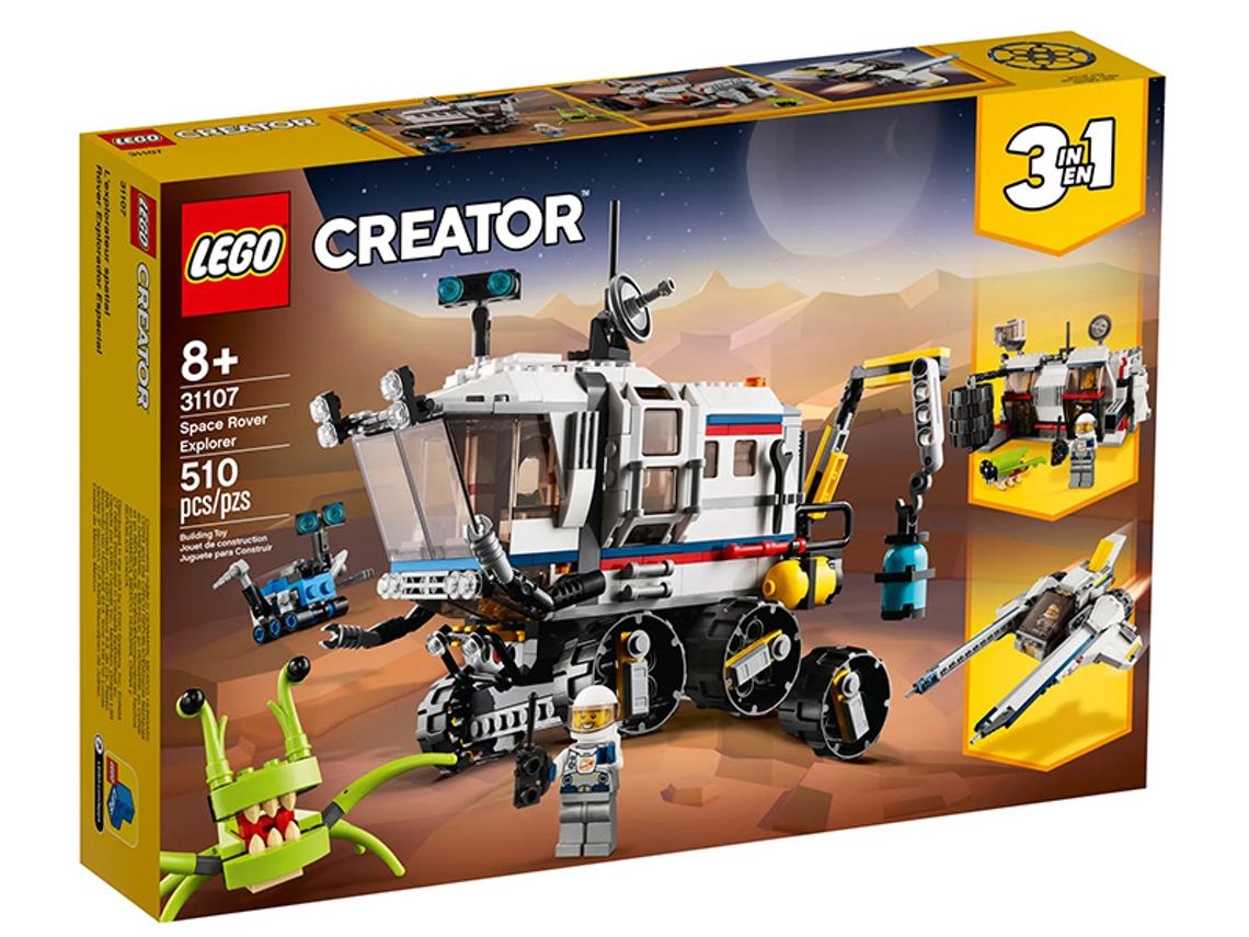 LEGO Creator 3-In-1: Carro de Exploração Lunar (Idade Mínima: ‍8 - 510 Peças)