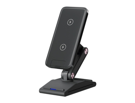 Carga inalámbrica de 15 W, plegable 3 en 1, negro CHRONUS