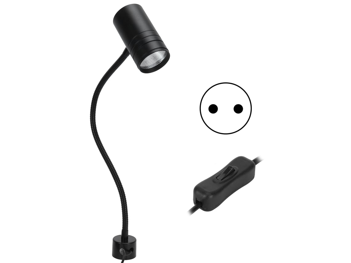 2026-lámpara De Trabajo Led 12w Con Cuello Flexible Y Base Magnética Para Máquina De Coser 110-220v Plug Eu