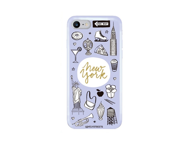Carcasa iPhone 7, 8 LOVELY STREETS Viajera NY Multicolor