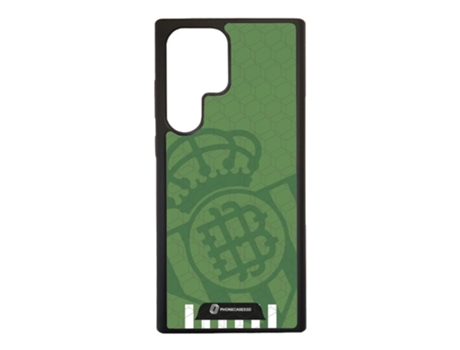 Funda Móvil Ultra Oficial Real Betis Fc para Samsung Galaxy S23 Ultra PHONECASES3D Piel Sintética Negro