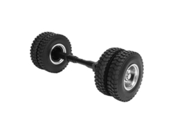 Rueda trasera no motorizada para remolque RC 1/14, neumático de 85 mm, buje de 10 orificios, accesorio para tractor.
