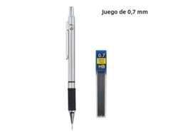 Juego De Portaminas Mecánicas De Metal De 0,7 Mm, Aptas Para Dibujo Artístico, Con Mango.