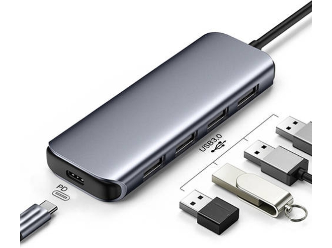 Hub UGREEN CM164 (USB - 5 en 1)