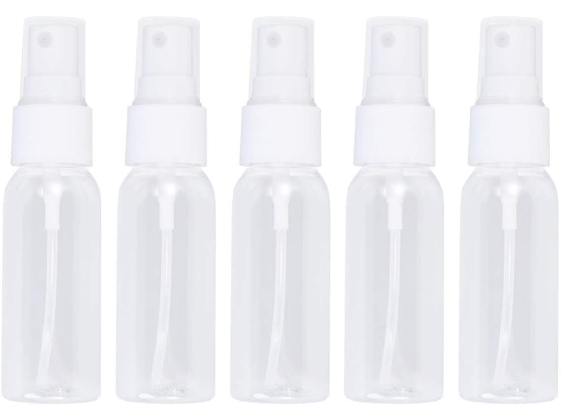 Juego De 20 Botellas Pulverizadoras Miniatura Transparentes Recargables