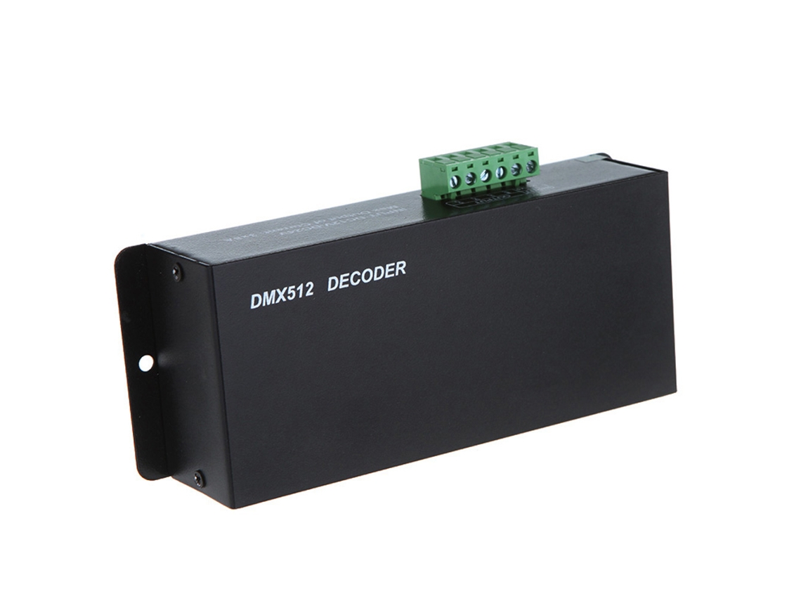 Bj-decodificador Dmx De 3 Canais Controlador Led 12v-24v Para Tiras Led Rgb
