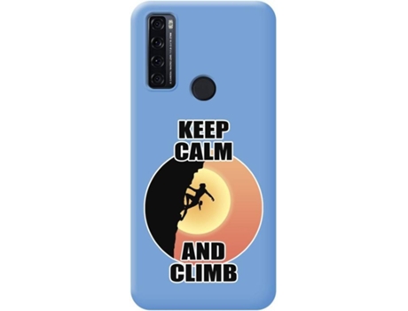 Carcasa para TCL 20 SE TUMUNDOSMARTPHONE Silicona Líquida Dibujos Azul