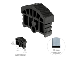 Contera Para Escalera Pronor 3 Tramos y Escalera 2 Tramos Con 12+12 Peldaños ( Perfil 79 mm) WOLFPACK LINEA PROFESIONAL