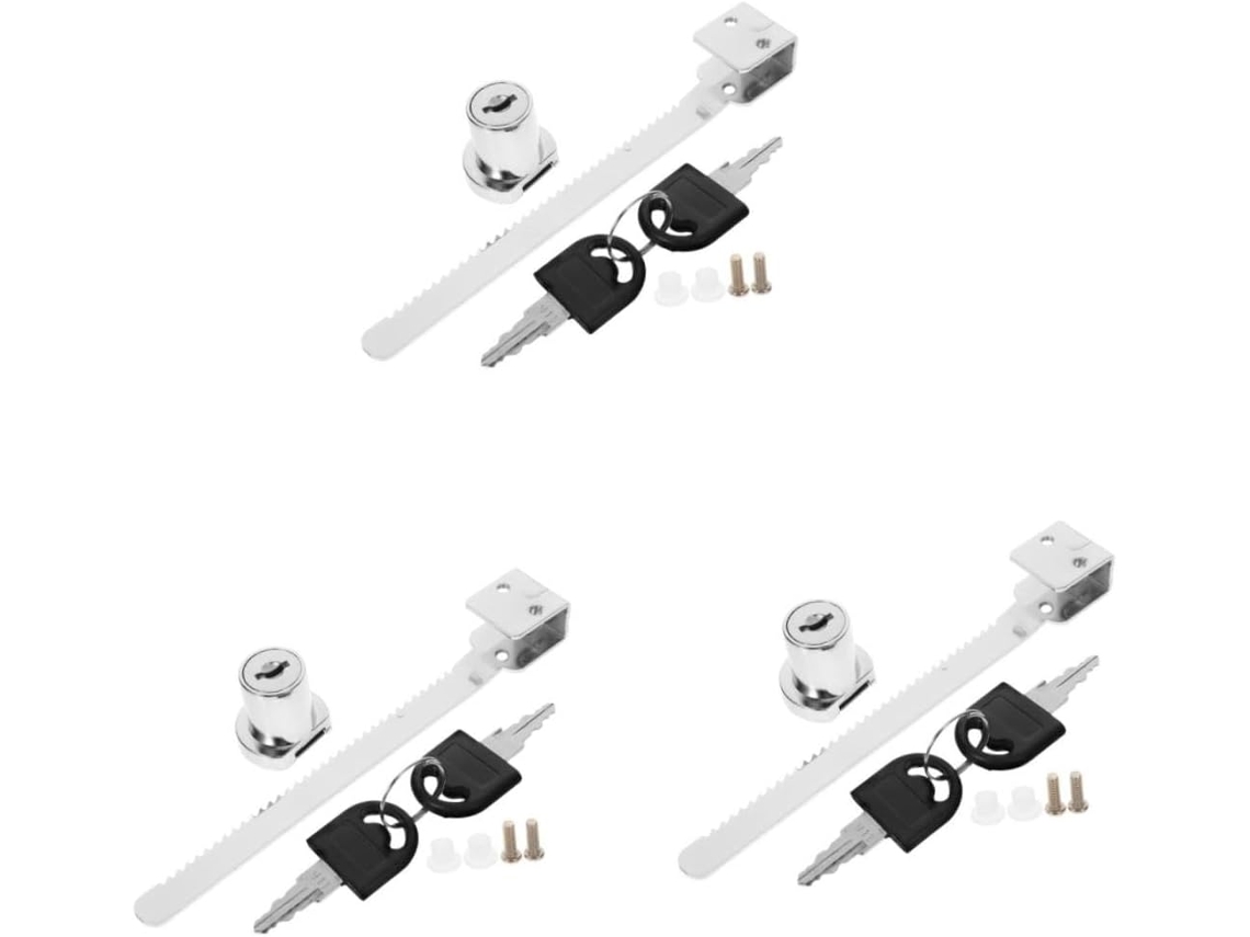 Cerradura 3 Series Puerta Vidrio Corrediza Aleación Zinc